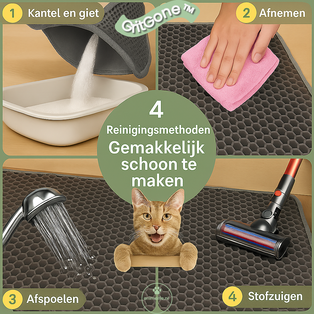 🐾 GritGone™ Kattenbakmat