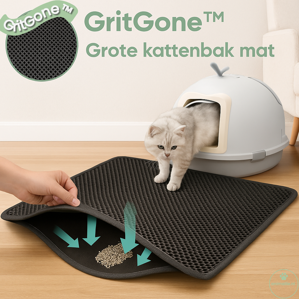 🐾 GritGone™ Kattenbakmat
