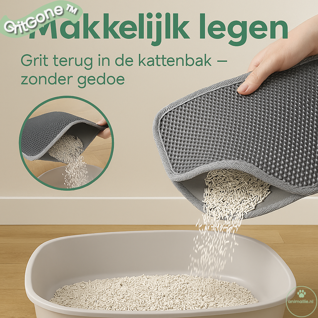 🐾 GritGone™ Kattenbakmat